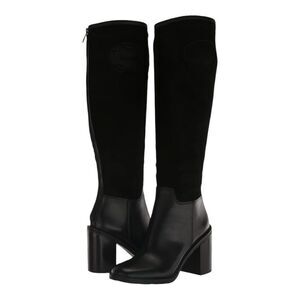 Call Franco Sarto, beautiful suede, leather classic black boot. New no tags sz 6